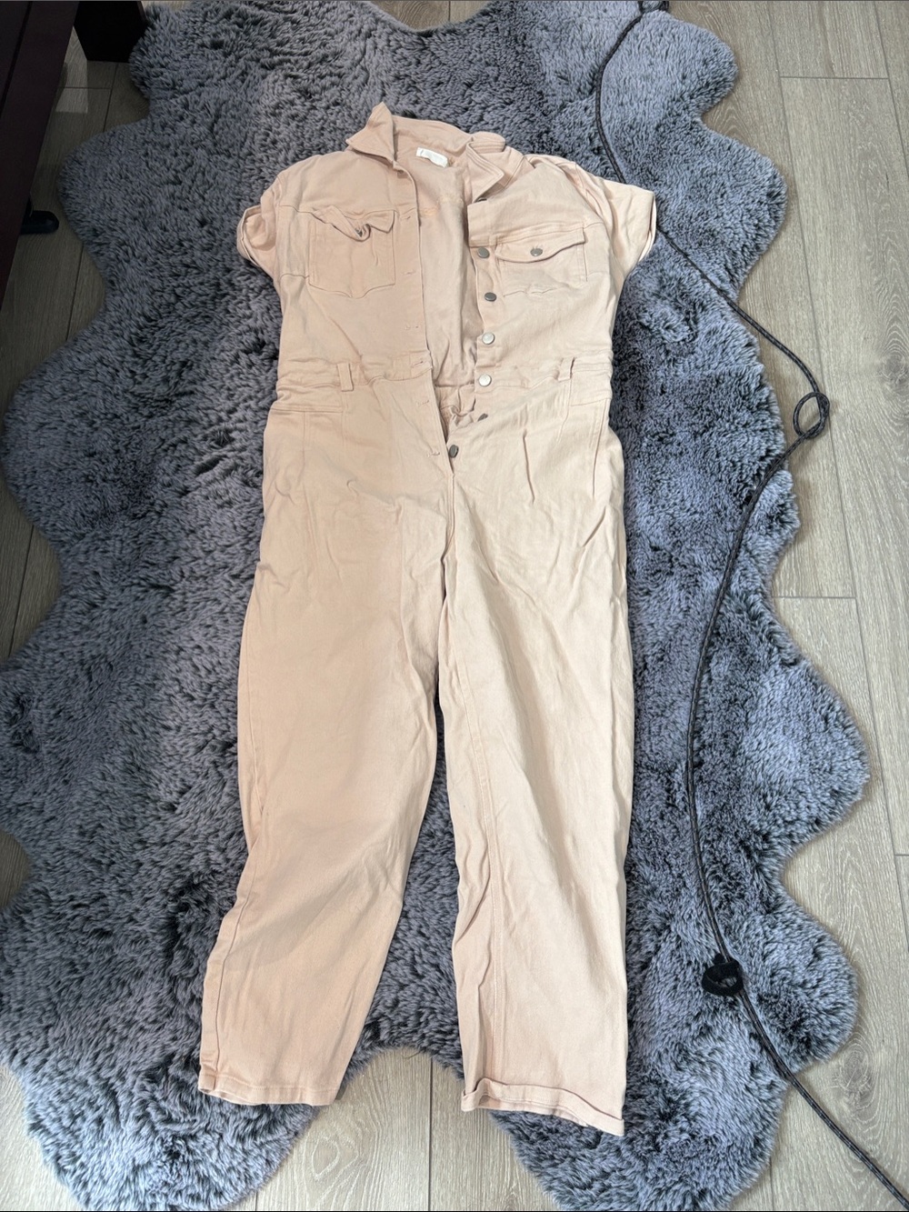 Women's Utility Jumpsuit in light pink